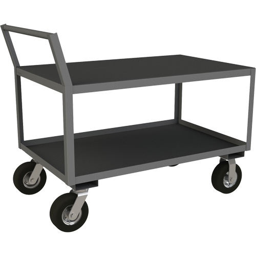 Chariot &agrave; instruments &agrave; profil bas, 2 niveaux, 24-1/4" la x 51" p x 40-15/16" h, 1200 lb Cap Superchem Industries