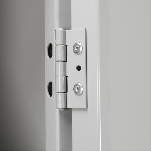 Clean Line Lockers, 2 -tier, Bank of 4, 48" x 18" x 72", Steel, Grey, Rivet (Assembled) Superchem Industries