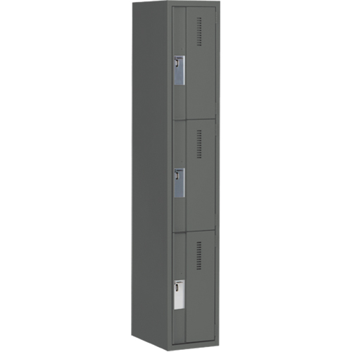 Casiers robustes Concorde, 3 niveaux, 12" x 18" x 72", Acier, Charbon, Soud&eacute; (assembl&eacute;) Superchem Industries