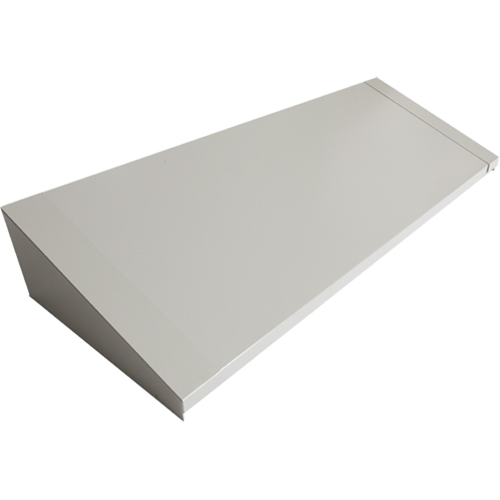 Dessus inclin&eacute; pour casiers robustes enti&egrave;rement soud&eacute; Concorde, Bloc de 4, 18" p x 48" la x 6" ha, Gris, Acier Superchem Industries
