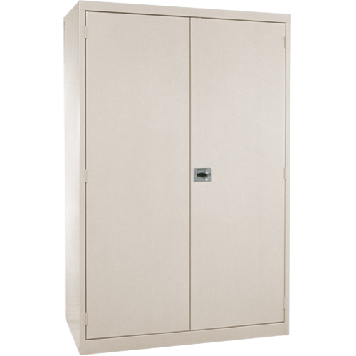 Armoires de rangement Hi-Boy profondes, Acier, 4 Tablettes, 72" h x 36" la x 24" P, Beige Superchem Industries