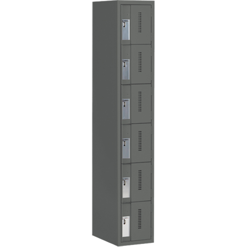 Casiers robustes Concorde, 6 niveaux, 12" x 18" x 72", Acier, Charbon, Soud&eacute; (assembl&eacute;) Superchem Industries