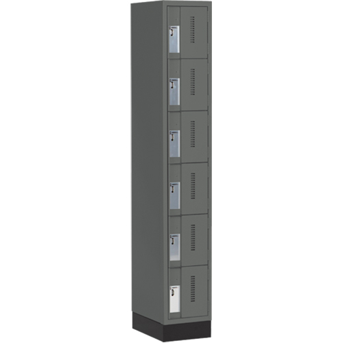 Casiers robustes Concorde, 6 niveaux, 12" x 18" x 76", Acier, Charbon, Soud&eacute; (assembl&eacute;) Superchem Industries