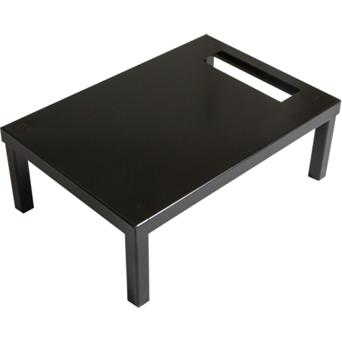 Base autoportante pour casiers robustes enti&egrave;rement soud&eacute;e Concorde, 1 Blocs, 6" lo x 12" la x 18" p, Noir, Acier Superchem Industries