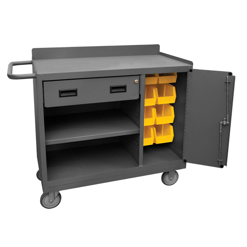 Mobile Workbench Cabinet, Steel Surface Superchem Industries