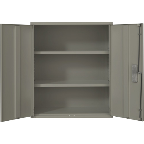 Armoire de rangement Lo-Boy, Acier, 2 Tablettes, 40" h x 36" la x 18" P, Gris Superchem Industries