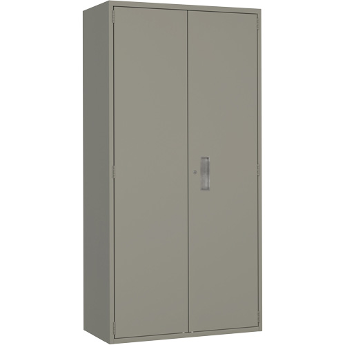 Armoire de rangement Hi-Boy, Acier, 4 Tablettes, 72" h x 36" la x 18" P, Gris Superchem Industries