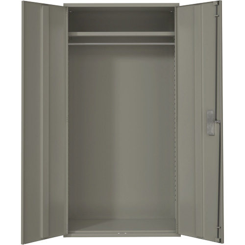 Armoire garde-robe, Acier, 36" la x 18" p x 72" h, Gris Superchem Industries