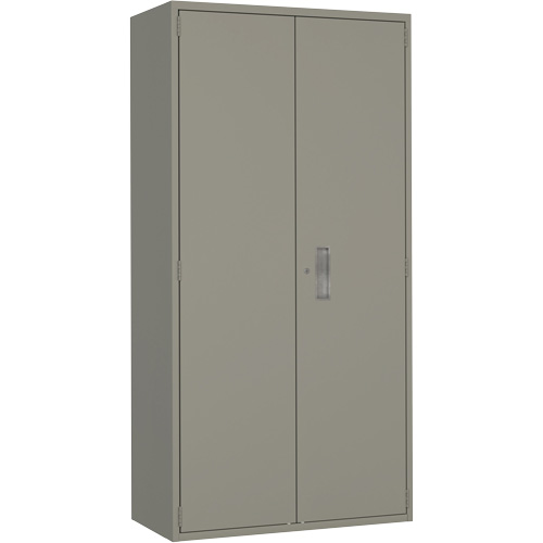 Armoire de rangements combin&eacute;s, Acier, 6 Tablettes, 72" h x 36" la x 18" P, Gris Superchem Industries