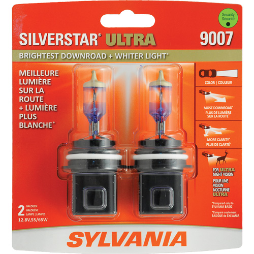 9007 SilverStar&reg; Ultra Headlight Bulb, Halogen, 55 W/65 W, White Superchem Industries
