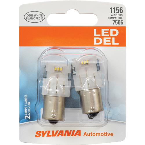 1156 Mini-ampoule automobile, DEL, 12,8 W/2,3 W, Blanc Superchem Industries