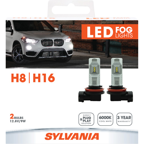 H8 Headlight Bulb, LED, 12.8 W/9 W, White Superchem Industries