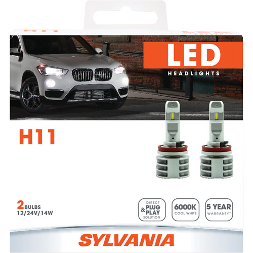 H11 Headlight Bulb, LED, 13.2 W/17 W, White Superchem Industries