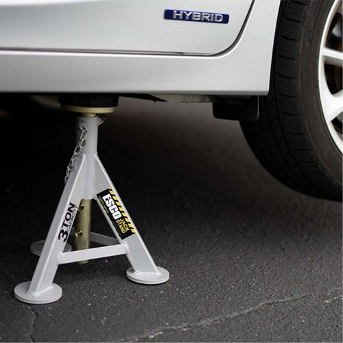 Performance Shorty Low Profile Jack Stands, 3 tons Capacity, 11" - 17" H Superchem Industries