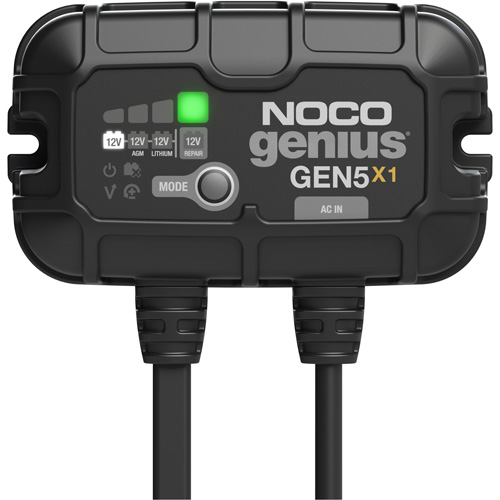 Chargeur de batterie embarqu&eacute; &agrave; 1 sortie de 5 amp&egrave;res Gen5X1 Genius Superchem Industries