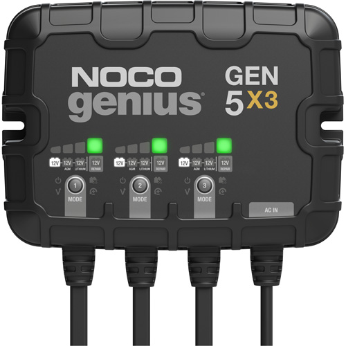 Genius&reg; Gen5X3 3-Bank, 15-Amp On-Board Battery Charger Superchem Industries