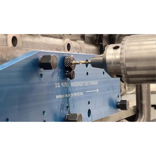 Gabarit de perçage pour installation sur collecteur pour Ford 3,5 L Ecoboost Superchem Industries