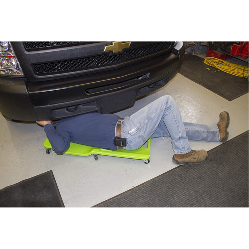 Sommier vert n&eacute;on &agrave; profil bas, en plastique robuste Superchem Industries