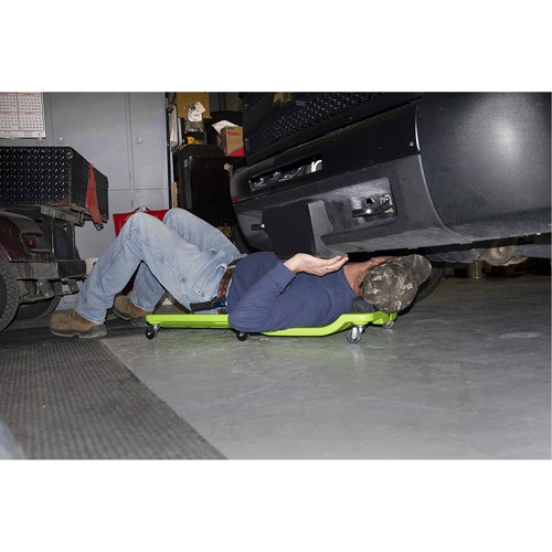 Sommier vert n&eacute;on &agrave; profil bas, en plastique robuste Superchem Industries