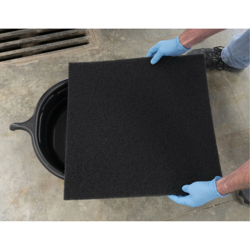 Plateau de drainage ovale noir Superchem Industries