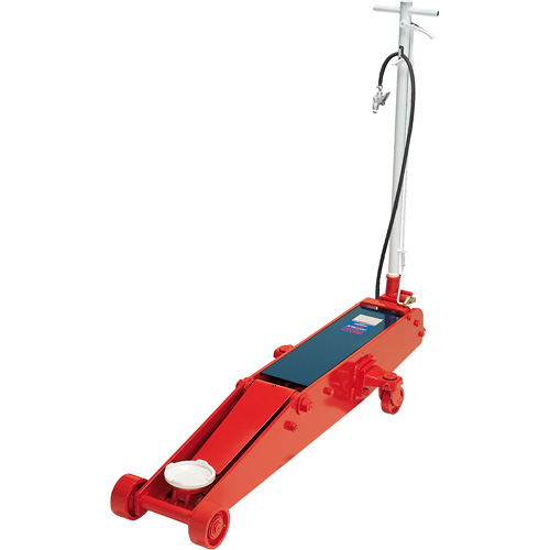 Cric de plancher, 10 tonne(s) Capacit&eacute;, 6-1/8" Abaiss&eacute;e, 27-1/4" &eacute;lev&eacute;e, Air comprim&eacute;/hydraulique Superchem Industries