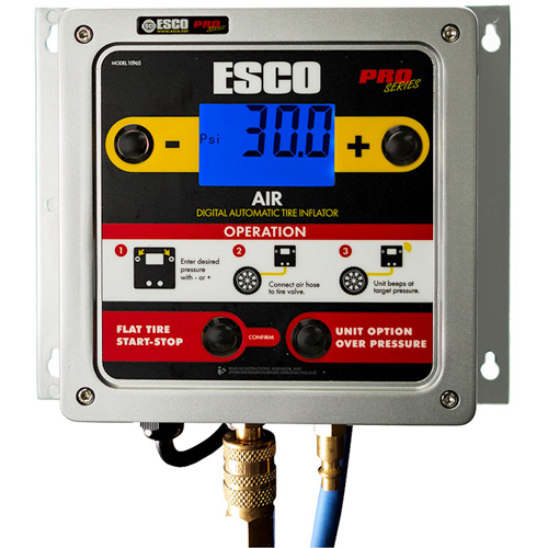 Gonfleur num&eacute;rique mural en aluminium pour pneus Superchem Industries