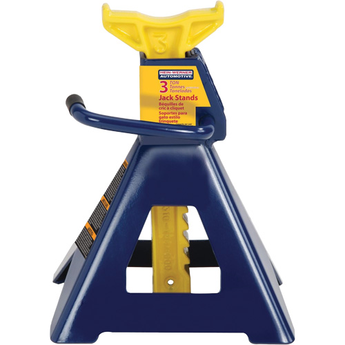 Jack Stand, Locking Handle/Ratchet, 3 tons Capacity, 19" H Superchem Industries