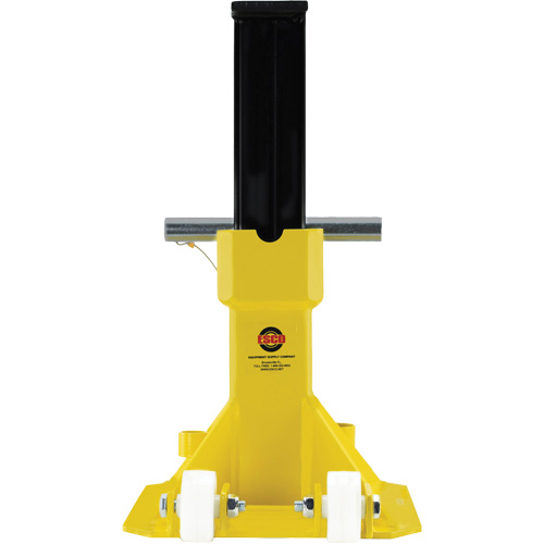 EZ-Wheel Jack Stand, Locking Pin, 22 Tons Capacity, 13-1/2" - 20" H Superchem Industries