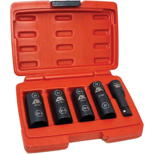 Flip Socket Kit, 5 Pieces, 1/2" Drive Size Superchem Industries