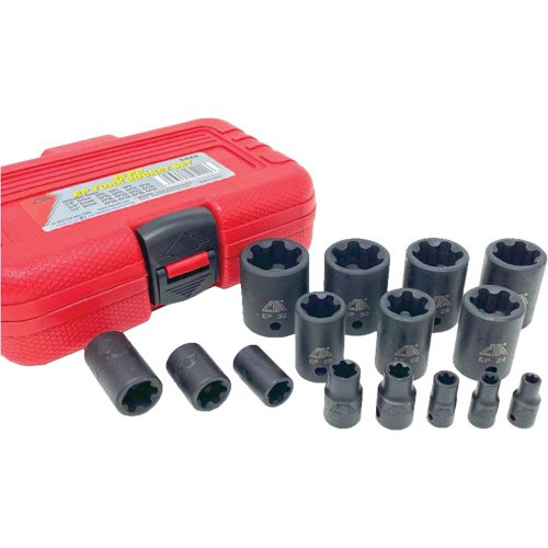 EP "Star" Plus Socket Set, 15 Pieces, 1/4"/3/8"/1/2" Drive Size Superchem Industries