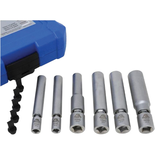 6-Piece Spark Plug & Glow Plug Socket Set Superchem Industries