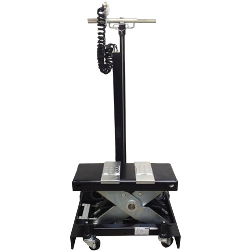Cric de service de plancher &agrave; profil bas, 12 tonne(s) Capacit&eacute;, 7-1/2" Abaiss&eacute;e, 15" &eacute;lev&eacute;e, Air comprim&eacute;/hydraulique Superchem Industries
