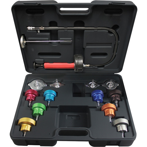 Trousse pour test de pression universel pour syst&egrave;me de refroidissement 14 mcx Superchem Industries