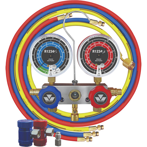 Ensemble de manom&egrave;tres &agrave; piston &agrave; 2 voies R1234Yf Superchem Industries