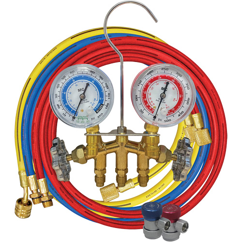 Ensemble de jauge &agrave; collecteur en laiton 2 voies R134A Superchem Industries