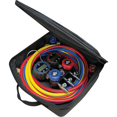Jeu de manom&egrave;tres manifold compact Mini-Fold – S&eacute;rie noire Superchem Industries