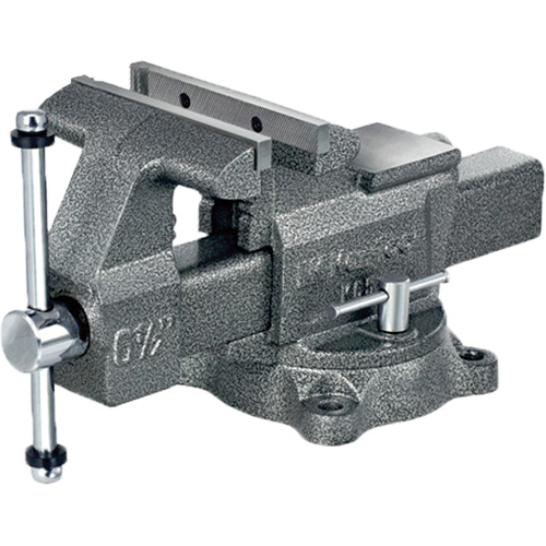 K65 Professional Workshop Vise, 6-1/2" Jaw Width, 3-7/8" Throat Depth, Swivel Base Superchem Industries