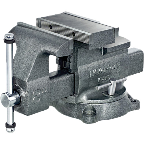 KT4800 Professional Reversible Mechanics Vise, 8" Jaw Width, 4-7/8" Throat Depth, Swivel Base Superchem Industries