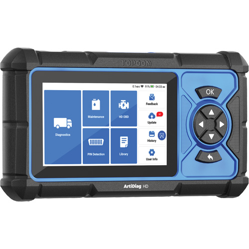 Outil de diagnostic robuste 5" ArtiDiag HD avec fonctions d'entretien Superchem Industries