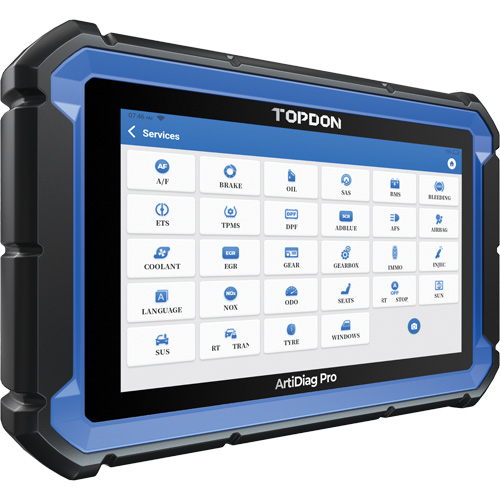 Outil de diagnostic ArtiDiag Pro 7" avec fonctions de service et commandes bidirectionnelles Superchem Industries