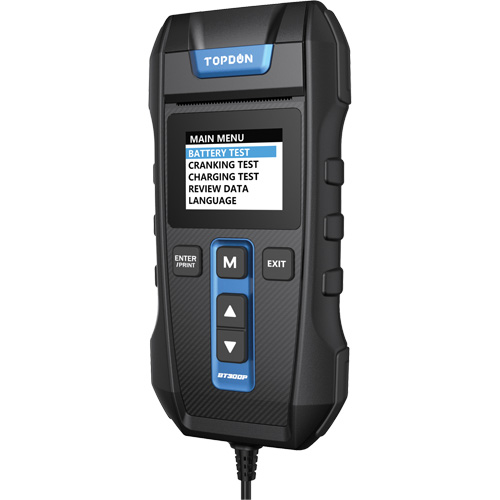 Testeur de batterie, de charge et de d&eacute;marrage BT300P avec imprimante Superchem Industries