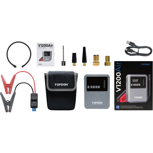 V1200Air 2-in-1 1200 Peak Amp Jump Starter & Tire Inflator Superchem Industries