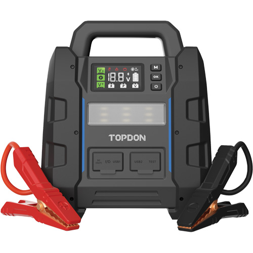 V4500 2-en-1: d&eacute;marreur de secours de 4500 A de pointe, batterie & testeur de syst&egrave;me Superchem Industries