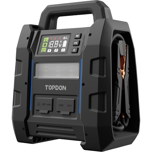 V4500 2-en-1: d&eacute;marreur de secours de 4500 A de pointe, batterie & testeur de syst&egrave;me Superchem Industries