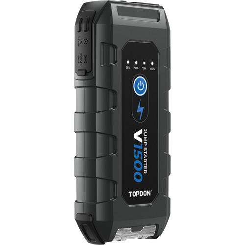 D&eacute;marreur d'appoint, survolteur, banque d'alimentation et lampe de poche V1500 Superchem Industries