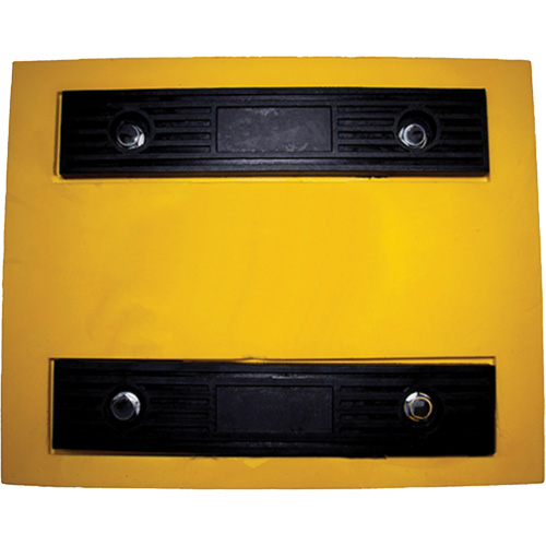 Wheel Chock, Polyurethane, Yellow, 15-1/4" W x 12-1/8" D x 10-3/4" H Superchem Industries