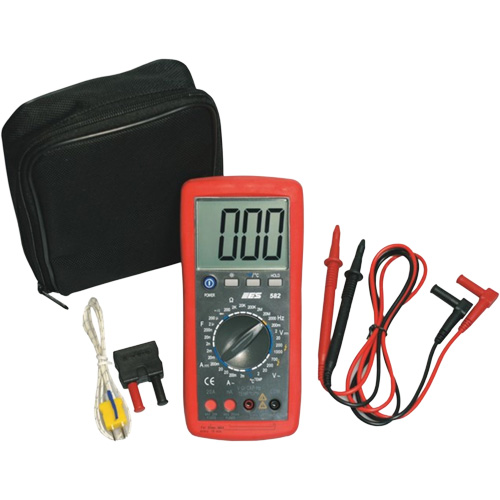 Deluxe Digital Multimeter with Amp Shutters Superchem Industries