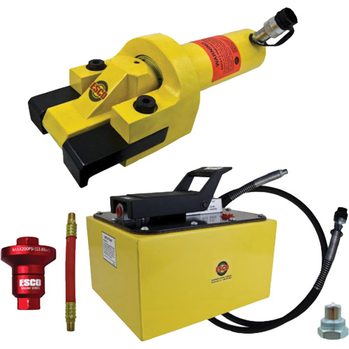 Ensemble de brise-talon pour pneus g&eacute;ants avec pompe hydraulique de 2 gallon Superchem Industries
