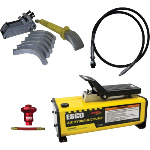 Ensemble de t&ecirc;te de brise-talon pour pneus g&eacute;ants avec pompe hydraulique de 1/2 gallon Superchem Industries