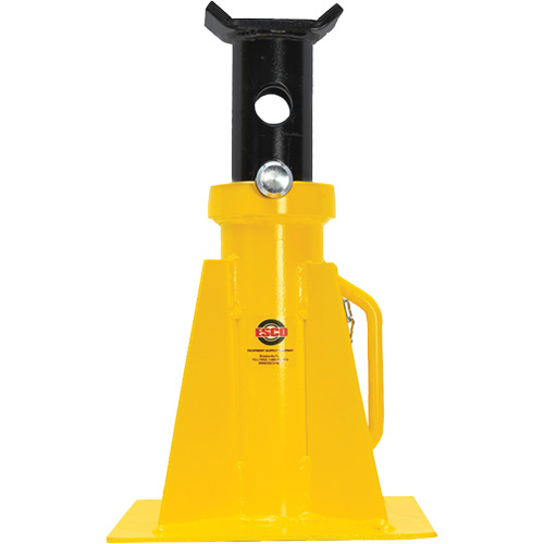 Support de v&eacute;rin &agrave; goupille, Tige verrouillable, Capacit&eacute; de 25 tonnes, 15-3/4" - 26-3/4" h Superchem Industries
